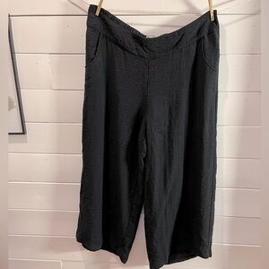 🖤 HABITAT – Black Wide-Leg Pants XXL